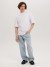 Белая футболка мужская с лайкрой Oversize оптом